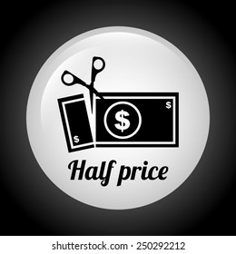 Money design over gray background  vector illustration.