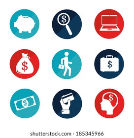 Money design over white background, vector illustration