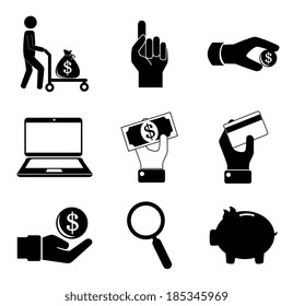 Money design over white background, vector illustration