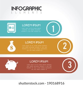 Money design over white background, vector illustration