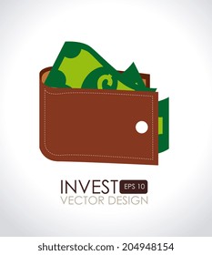 Money design over white background, vector illustration