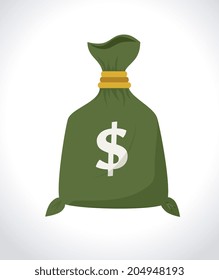 Money design over white background, vector illustration