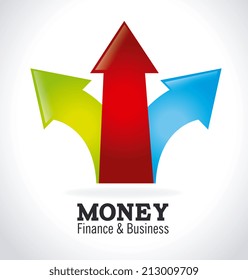 Money design over white background, vector illustration