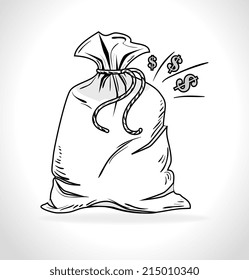 Money design over white background, vector illustration