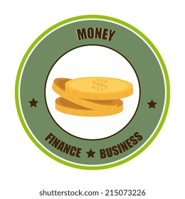Money design over white background, vector illustration