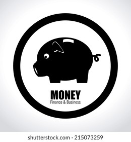 Money design over white background, vector illustration