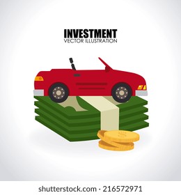 Money design over white background, vector illustration