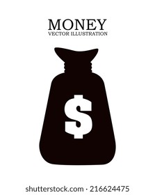 Money design over white background, vector illustration