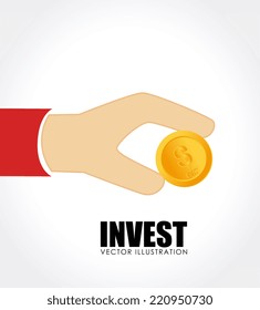 Money design over white background, vector illustration