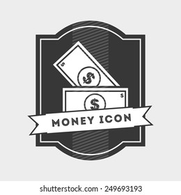 Money design over white background, vector illustration