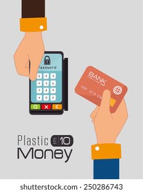 Money design over white background, vector illustration.