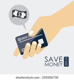 Money design over white background, vector illustration.