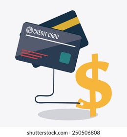Money design over white background, vector illustration.