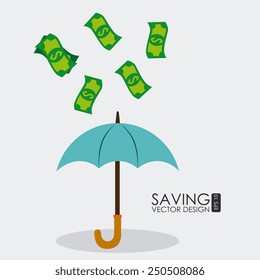 Money design over white background, vector illustration.