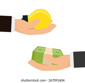 Money design over white background, vector illustration.