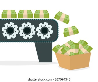 Money design over white background, vector illustration.