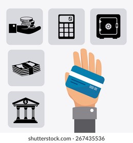 Money design over white background, vector illustration.