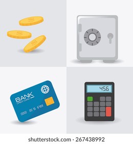 Money design over white background, vector illustration.