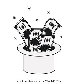 Money design over white background, vector illustration