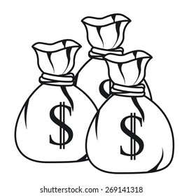 Money design over white background, vector illustration