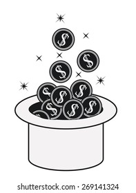 Money design over white background, vector illustration
