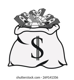 Money design over white background, vector illustration
