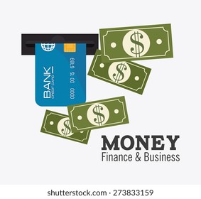Money design over white background, vector illustration.