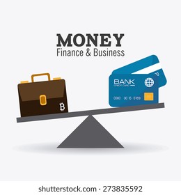 Money design over white background, vector illustration.