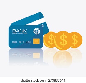 Money design over white background, vector illustration.