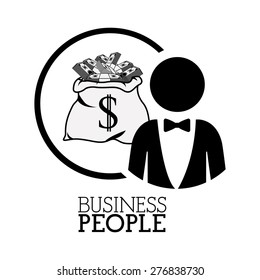 Money design over white background, vector illustration