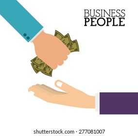 Money design over white background, vector illustration