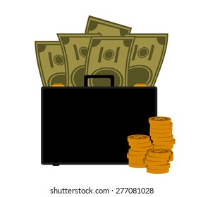 Money design over white background, vector illustration