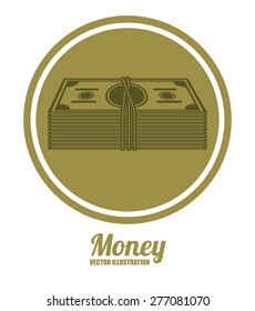Money design over white background, vector illustration