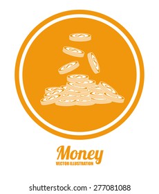 Money design over white background, vector illustration