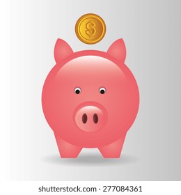 Money design over white background, vector illustration.