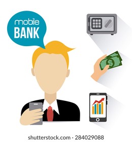 Money design over white background, vector illustration.