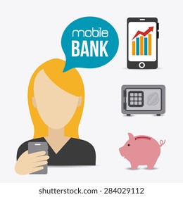 Money design over white background, vector illustration.