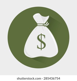 Money design over white background, vector illustration.