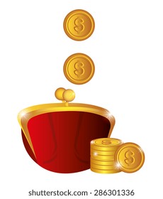 Money design over white background, vector illustration.