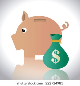 Money design over white background,vector illustration