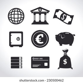 Money design over white background,vector illustration