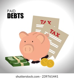 Money design over white background,vector illustration.