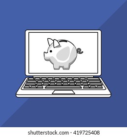 Money design. Payment online. Financial item