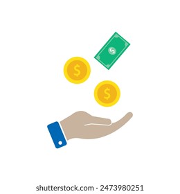 Icono de Vector de diseño de dinero Plantilla de ilustración