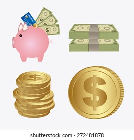 Money design, vector illustration