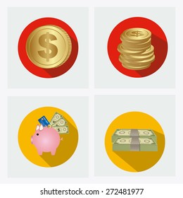 Money design, vector illustration