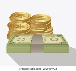 Money design, vector illustration