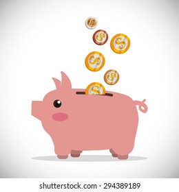 Money digital design, vector illustration 10 eps graphic