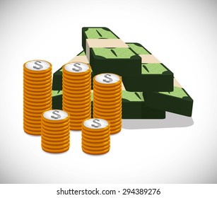 Money digital design, vector illustration 10 eps graphic