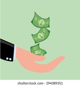 Money digital design, vector illustration 10 eps graphic